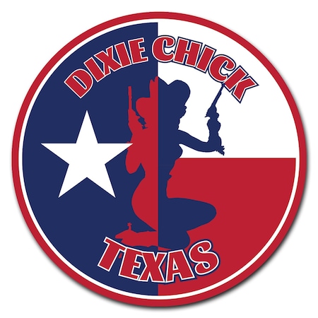 Dixie Chick Circle Corrugated Plastic Sign